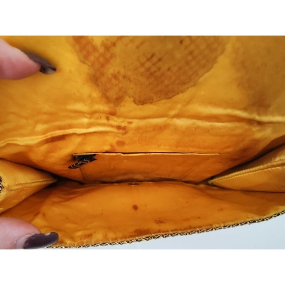 Vintage Oroton Gold Metal Mesh Clutch Evening Hand Bag Circa 1950s - Picture 7 of 7